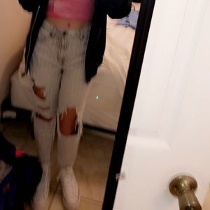 american eagle mom jeans